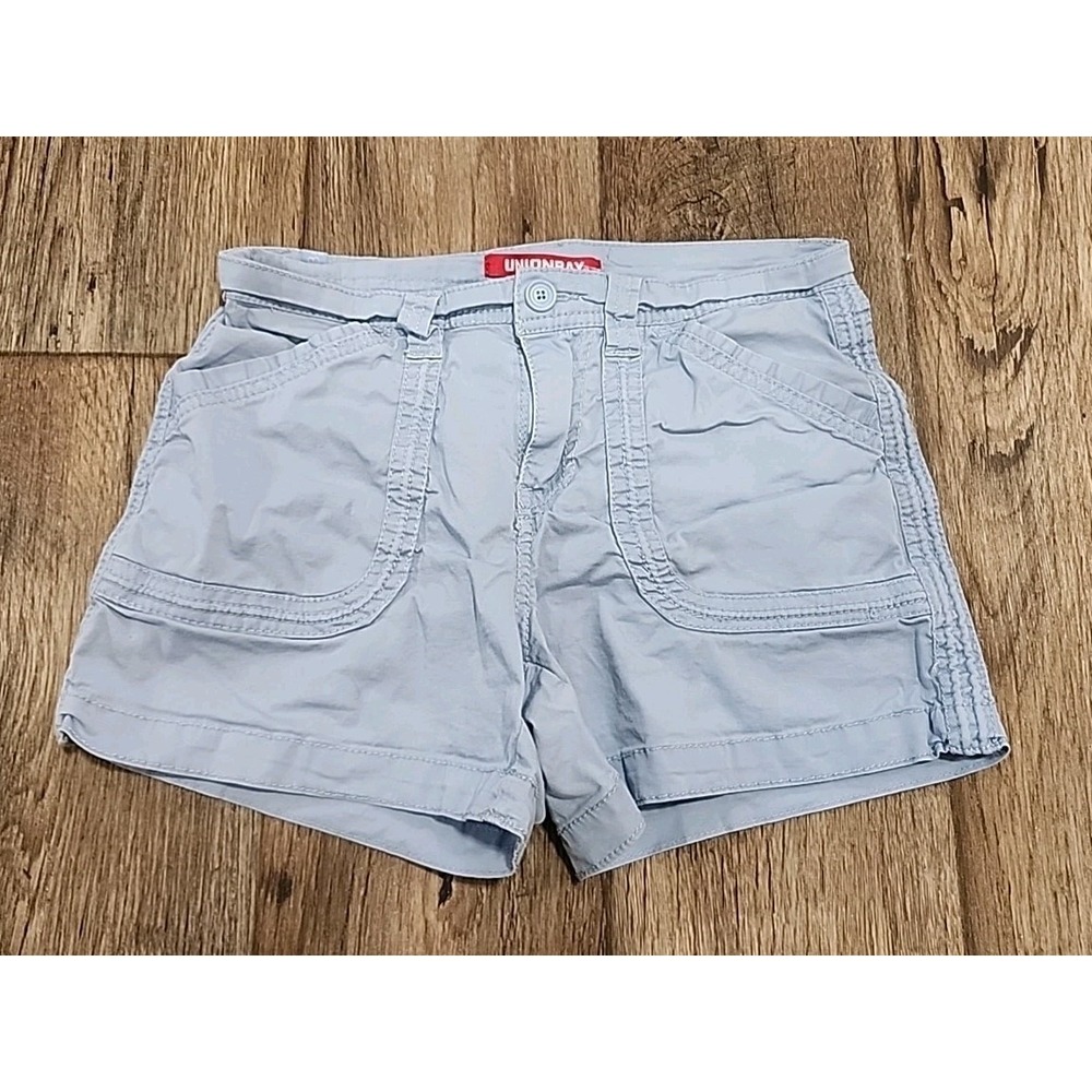 Union Bay Shorts Junior Women Size 0 Sky Baby Blue 24 Waist 4 Inch Inseam